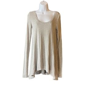 Free People Top We The Free Womens Size Small Heather Betty Long Sleeve Slouchy